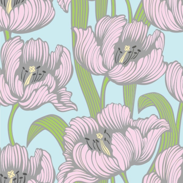 Wild Tulips Wallpaper Square