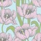 Wild Tulips Wallpaper Square