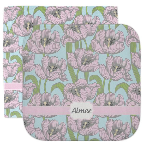 Custom Wild Tulips Facecloth / Wash Cloth (Personalized)