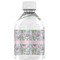 Wild Tulips Water Bottle Label - Back View