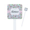 Wild Tulips Square Plastic Stir Sticks (Personalized)