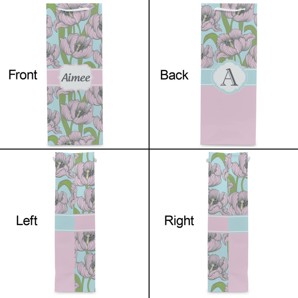 Wild Tulips Wine Gift Bag - Gloss - Approval