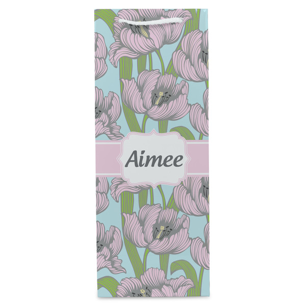 Wild Tulips Wine Gift Bag - Gloss - Front