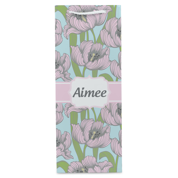 Wild Tulips Wine Gift Bag - Matte - Front