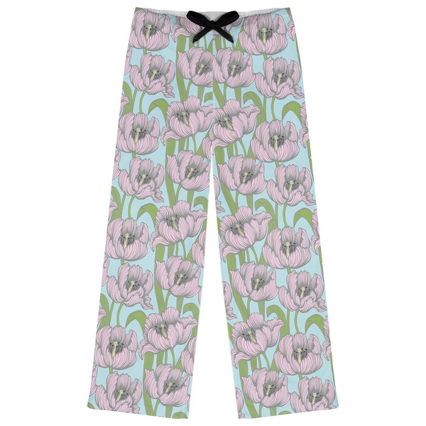 Custom Wild Tulips Womens Pajama Pants - XS