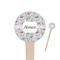 Wild Tulips 4" Round Wooden Food Picks - Single Sided (Personalized)