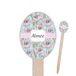 Wild Tulips Oval Wooden Food Picks (Personalized)