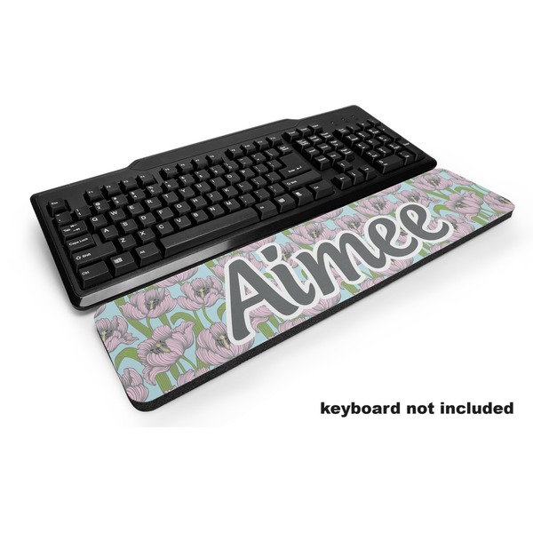 Custom Wild Tulips Keyboard Wrist Rest (Personalized)