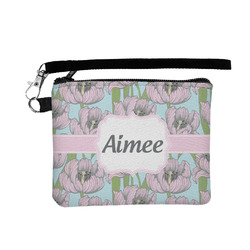 Wild Tulips Wristlet ID Case w/ Name or Text