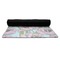 Wild Tulips Yoga Mat Rolled up Black Rubber Backing