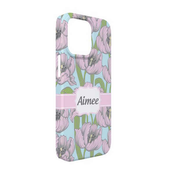Custom Wild Tulips iPhone Case - Plastic - iPhone 13 (Personalized)