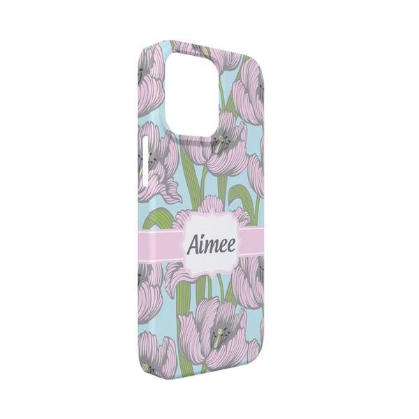 Custom Wild Tulips iPhone Case - Plastic - iPhone 13 Mini (Personalized)