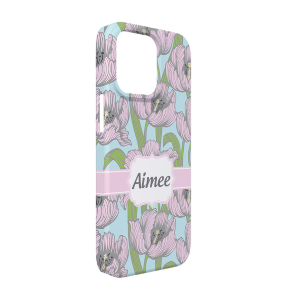 Custom Wild Tulips iPhone Case - Plastic - iPhone 13 Pro (Personalized)