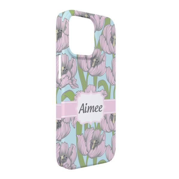 Custom Wild Tulips iPhone Case - Plastic - iPhone 13 Pro Max (Personalized)