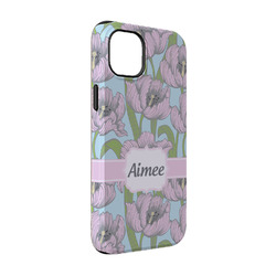 Wild Tulips iPhone Case - Rubber Lined - iPhone 14 Pro (Personalized)