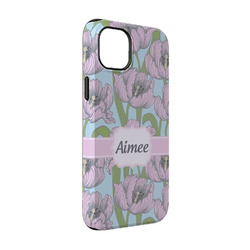 Wild Tulips iPhone Case - Rubber Lined - iPhone 14 (Personalized)