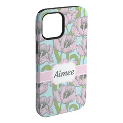 Wild Tulips iPhone Case - Rubber Lined - iPhone 15 Plus (Personalized)