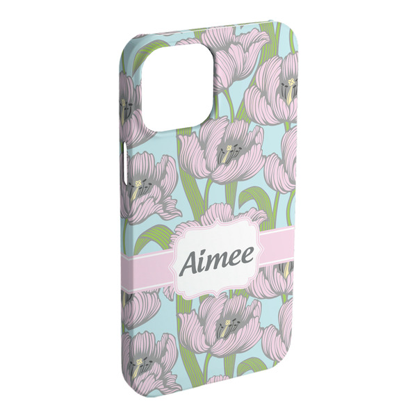 Custom Wild Tulips iPhone Case - Plastic - iPhone 15 Pro Max (Personalized)