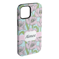 Wild Tulips iPhone Case - Rubber Lined - iPhone 15 Pro Max (Personalized)