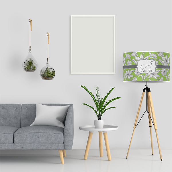 Wild Daisies 12" Drum Lampshade - LIFESTYLE