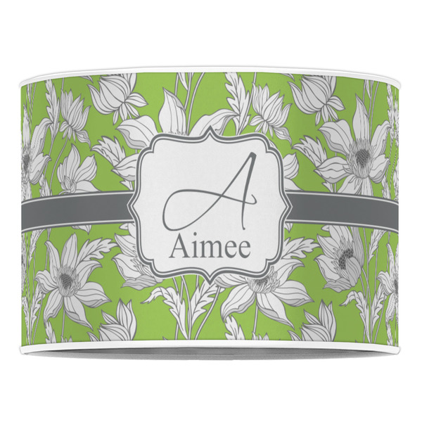 Wild Daisies 16" Drum Lampshade - FRONT (Poly Film)