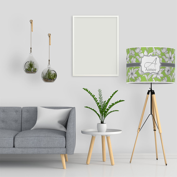 Wild Daisies 16" Drum Lampshade - LIFESTYLE