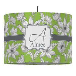 Wild Daisies Drum Pendant Lamp (Personalized)