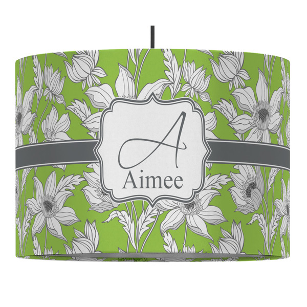 Custom Wild Daisies Drum Pendant Lamp (Personalized)