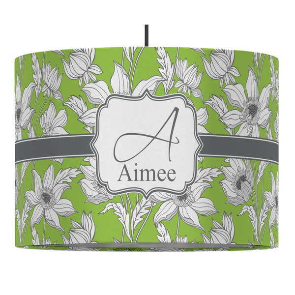 Wild Daisies 16" Drum Lampshade - PENDANT (Fabric)
