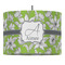 Wild Daisies 16" Drum Pendant Lamp - Fabric (Personalized)