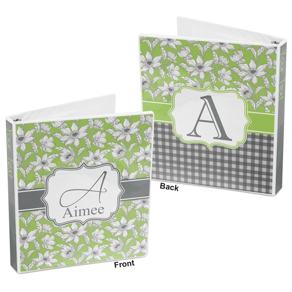 Wild Daisies 3-Ring Binder Front and Back