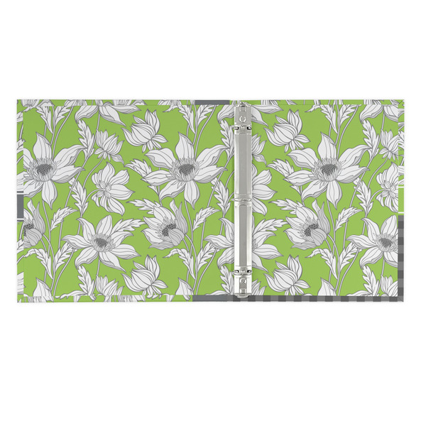 Wild Daisies 3 Ring Binders - Full Wrap - 1" - OPEN INSIDE