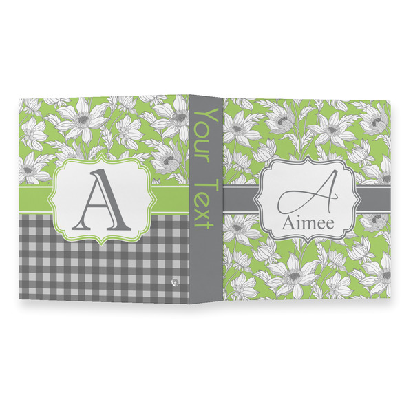 Wild Daisies 3 Ring Binders - Full Wrap - 1" - OPEN OUTSIDE