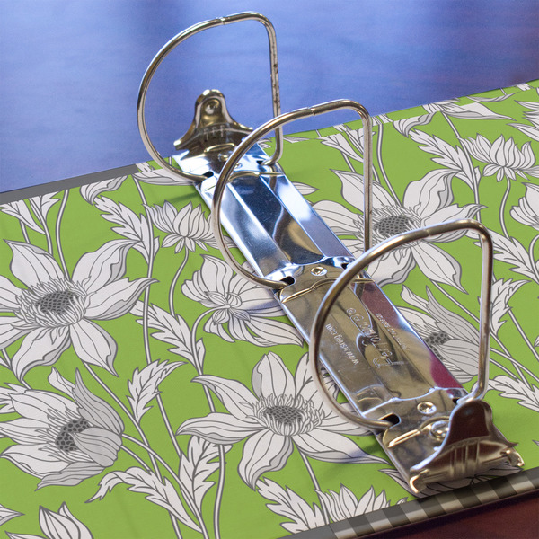 Wild Daisies 3 Ring Binders - Full Wrap - 3" - DETAIL