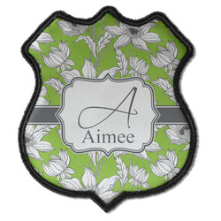 Wild Daisies Iron On Shield Patch C w/ Name and Initial