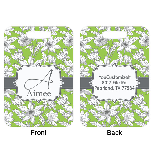 Wild Daisies Aluminum Luggage Tag (Front + Back)