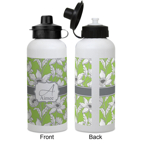 Wild Daisies Aluminum Water Bottle - White APPROVAL