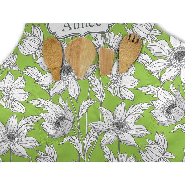 Wild Daisies Apron - Pocket Detail with Props