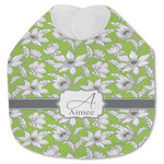 Wild Daisies Jersey Knit Baby Bib w/ Name and Initial