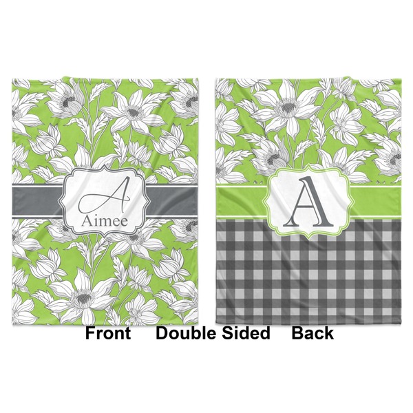 Wild Daisies Baby Blanket (Double Sided - Printed Front and Back)