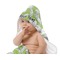 Wild Daisies Baby Hooded Towel on Child