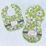 Wild Daisies Baby Bib & Burp Set w/ Name and Initial