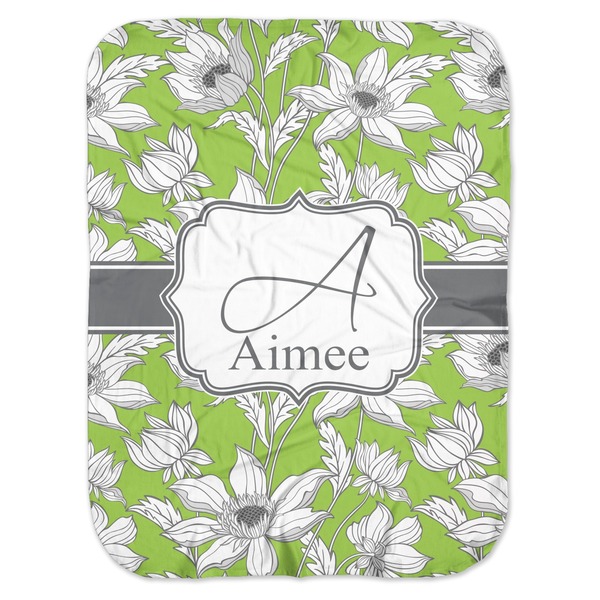 Custom Wild Daisies Baby Swaddling Blanket (Personalized)