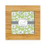 Wild Daisies Bamboo Trivet with Ceramic Tile Insert (Personalized)