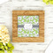 Wild Daisies Bamboo Trivet with 6" Tile - LIFESTYLE