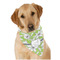 Wild Daisies Dog Bandana Scarf w/ Name and Initial