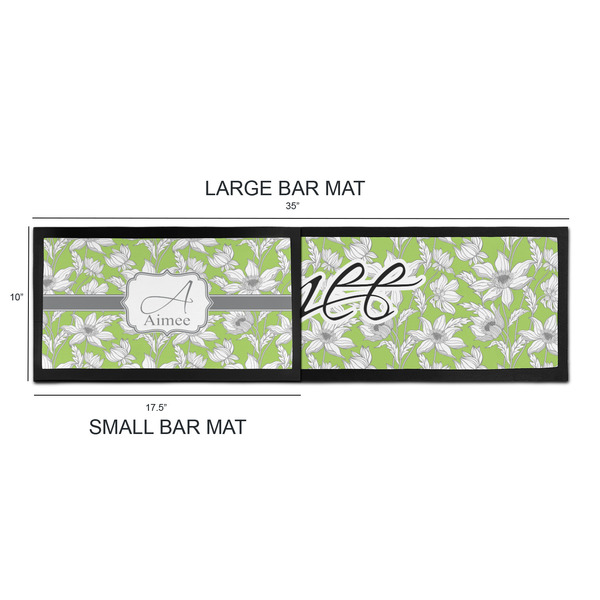 Wild Daisies Bar Mats - Sizing Chart
