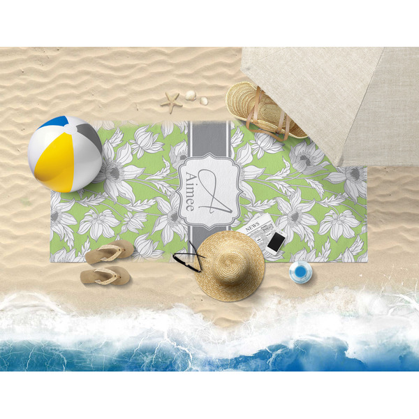 Wild Daisies Beach Towel Lifestyle