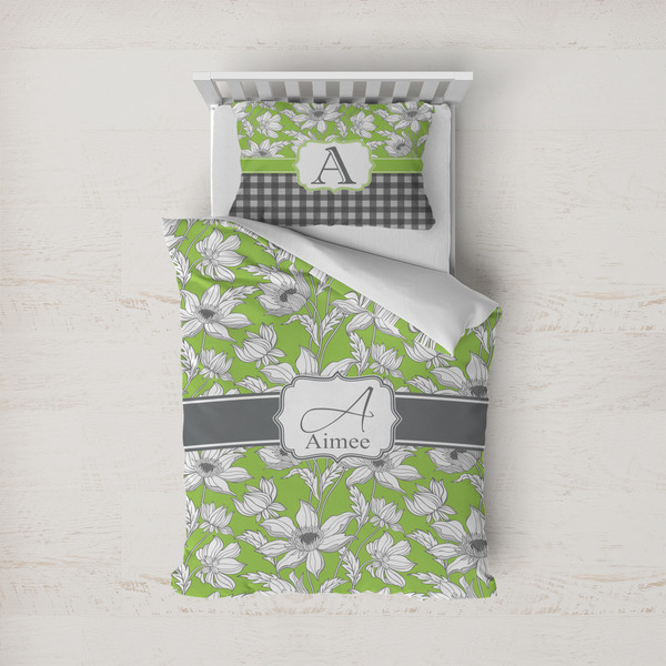 Custom Wild Daisies Duvet Cover Set - Twin (Personalized)