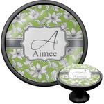 Wild Daisies Cabinet Knob (Black) (Personalized)